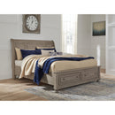  Signature Design by Ashley Lettner B733 6 pc Queen Sleigh Storage Bedroom Set IMAGE 2
