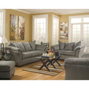  Manufacturer Color_Cobblestone -- Signature Design by Ashley Darcy Stationary Fabric Loveseat IMAGE 10