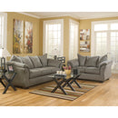  Manufacturer Color_Cobblestone -- Signature Design by Ashley Darcy Stationary Fabric Loveseat IMAGE 8