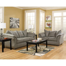  Manufacturer Color_Cobblestone -- Signature Design by Ashley Darcy Stationary Fabric Loveseat IMAGE 9