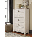  Signature Design by Ashley Willowton B267 7 pc Queen Panel Bedroom Set IMAGE 4