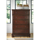  Millennium Porter B697B38 8 pc Queen Panel Bedroom Set IMAGE 4