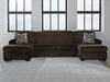 Kimlee Sectional with Double Chaise - Atchison Furniture Company (Atchison, KS)