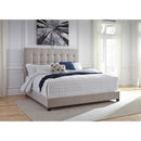  Size_Queen  -- Dolante Upholstered Panel Bed IMAGE 2