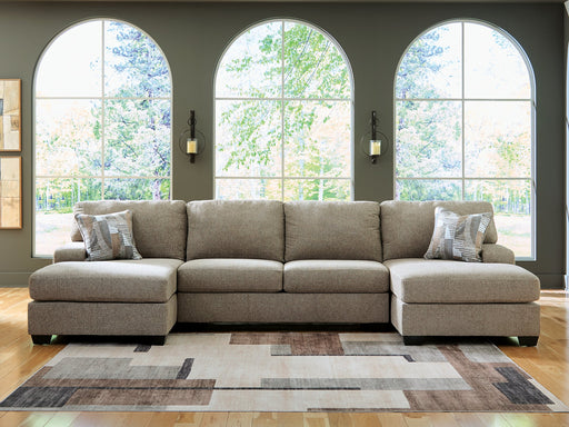 Newellen Sectional with Double Chaise - Atchison Furniture Company (Atchison, KS)