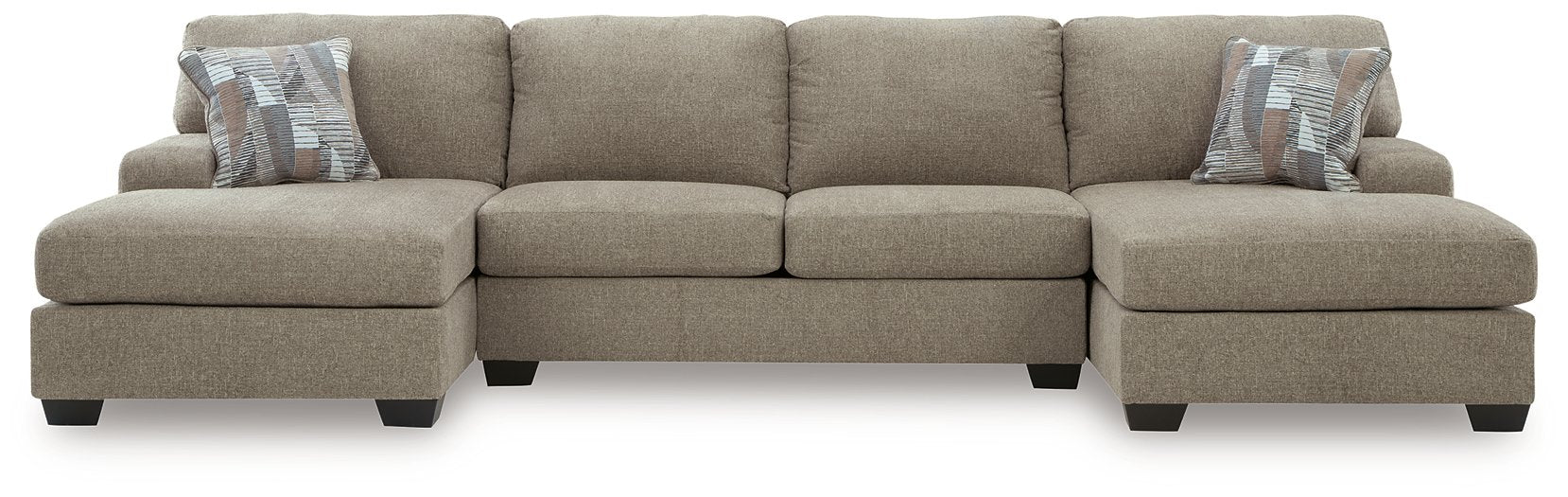 Newellen Sectional with Double Chaise - Atchison Furniture Company (Atchison, KS)