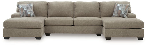 Newellen Sectional with Double Chaise - Atchison Furniture Company (Atchison, KS)