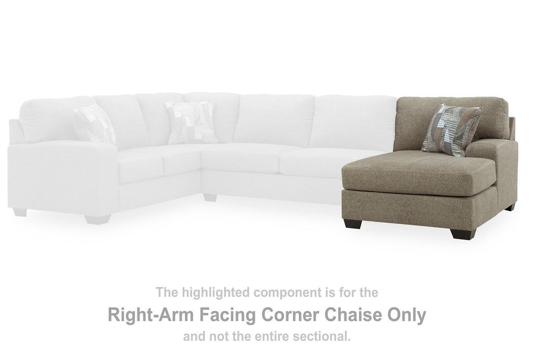 Newellen Sectional with Double Chaise - Atchison Furniture Company (Atchison, KS)