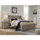  Size_King  -- Lettner B733B8 King Sleigh Bed with 2 Storage Drawers IMAGE 3