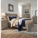  Size_King  -- Lettner B733B8 King Sleigh Bed with 2 Storage Drawers IMAGE 7