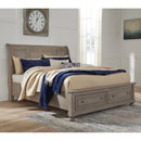  Size_California King  -- Lettner B733B9 California King Sleigh Bed with 2 Storage Drawers IMAGE 2