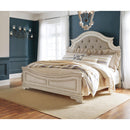  Size_King  -- Realyn B743B6 King Upholstered Panel Bed IMAGE 2