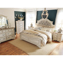  Size_California King  -- Realyn B743B7 California King Upholstered Panel Bed IMAGE 5