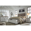  Size_Queen  -- Kanwyn Upholstered Panel Bed with Storage IMAGE 11