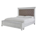  Size_Queen  -- Kanwyn Upholstered Panel Bed with Storage IMAGE 1