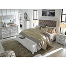  Size_Queen  -- Kanwyn Upholstered Panel Bed with Storage IMAGE 8