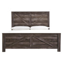  Size_King  -- Wynnlow B440B11 King Crossbuck Panel Bed IMAGE 3