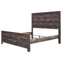  Size_King  -- Wynnlow B440B11 King Crossbuck Panel Bed IMAGE 4