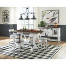  Signature Design by Ashley Valebeck Counter Height Dining Table with Trestle Base D546-13 IMAGE 9