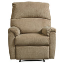  Manufacturer Color_Mocha  -- Signature Design by Ashley Nerviano Fabric Recliner with Wall Recline IMAGE 1