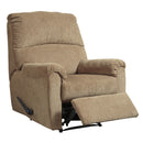  Manufacturer Color_Mocha  -- Signature Design by Ashley Nerviano Fabric Recliner with Wall Recline IMAGE 2