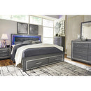  Size_King  -- Lodanna B214B11 King Panel Bed with 2 Storage Drawers IMAGE 11