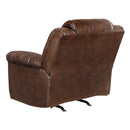  Manufacturer Color_Chocolate  Motion Type_Manual  -- Signature Design by Ashley Stoneland Rocker Leather Look Recliner IMAGE 4