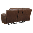  Manufacturer Color_Chocolate  Motion Type_Reclining  -- Stoneland 3990494 Double Reclining Loveseat with Console IMAGE 3
