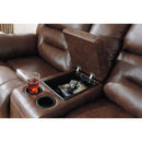  Manufacturer Color_Chocolate  Motion Type_Reclining  -- Stoneland 3990494 Double Reclining Loveseat with Console IMAGE 5