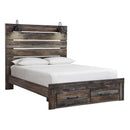  Size_Queen  -- Drystan Panel Bed with Storage IMAGE 1