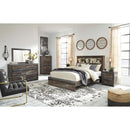  Size_Queen  -- Drystan Bookcase Bed IMAGE 6