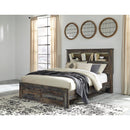  Size_Queen  -- Drystan Bookcase Bed with Storage IMAGE 2