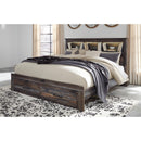  Size_King  -- Drystan B211B27 King Bookcase Bed with 2 Storage Drawers IMAGE 2