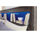  Size_Queen  -- Drystan Bookcase Bed with Storage IMAGE 3