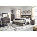  Size_King  -- Drystan B211B51 King Bookcase Bed with 2 Storage Drawers IMAGE 6