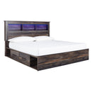  Size_King  -- Drystan Bookcase Bed with Storage IMAGE 1