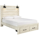  Size_Queen  -- Cambeck Panel Bed with Storage IMAGE 1