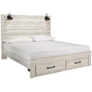  Size_King  -- Cambeck B192B31 King Panel Bed with 2 Storage Drawers IMAGE 1