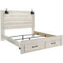  Size_King  -- Cambeck B192B31 King Panel Bed with 2 Storage Drawers IMAGE 2