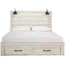  Size_King  -- Cambeck B192B31 King Panel Bed with 2 Storage Drawers IMAGE 3