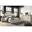  Size_King  -- Cambeck B192B31 King Panel Bed with 2 Storage Drawers IMAGE 7