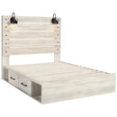  Size_Queen  -- Cambeck Panel Bed with Storage IMAGE 2