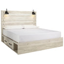  Size_King  -- Cambeck B192B27 King Panel Bed with 4 Storage Drawers IMAGE 1