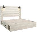  Size_King  -- Cambeck B192B27 King Panel Bed with 4 Storage Drawers IMAGE 2