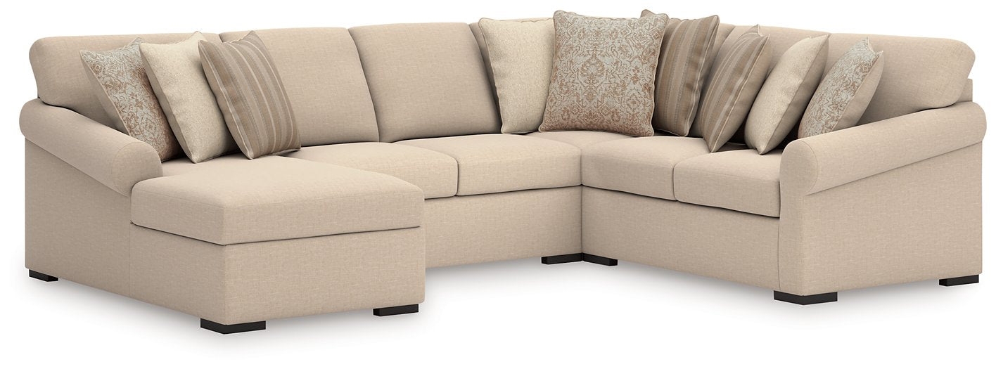 LadyMae Sectional with Chaise - Atchison Furniture Company (Atchison, KS)