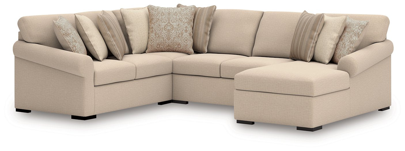 LadyMae Sectional with Chaise - Atchison Furniture Company (Atchison, KS)