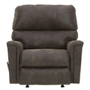  Manufacturer Color_Smoke  -- Signature Design by Ashley Navi Rocker Leather Look Recliner IMAGE 4