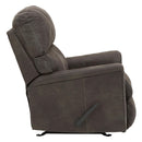  Manufacturer Color_Smoke  -- Signature Design by Ashley Navi Rocker Leather Look Recliner IMAGE 5
