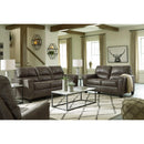  Manufacturer Color_Smoke  -- Signature Design by Ashley Navi Stationary Leather Look Sofa IMAGE 10