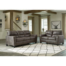  Manufacturer Color_Smoke  -- Signature Design by Ashley Navi Stationary Leather Look Sofa IMAGE 8